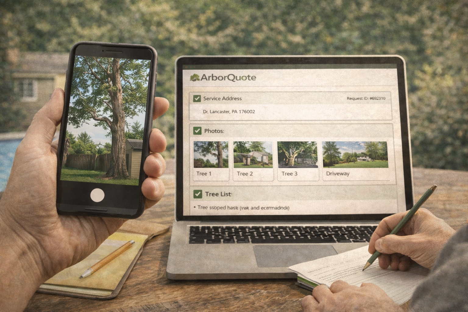 Submit a tree service request